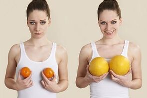 breast augmentation with fruits